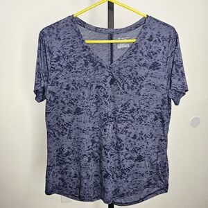 Women's Blue/Purple Patterned Top